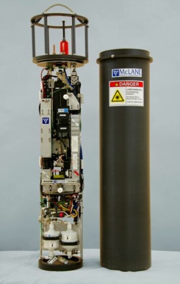 The Imaging FlowCytobot (IFCB) scans water samples for phytoplankton. Image: McLane Research Laboratories, Inc. The Imaging FlowCytobot (IFCB) scans water samples for phytoplankton. Image: McLane Research Laboratories, Inc.