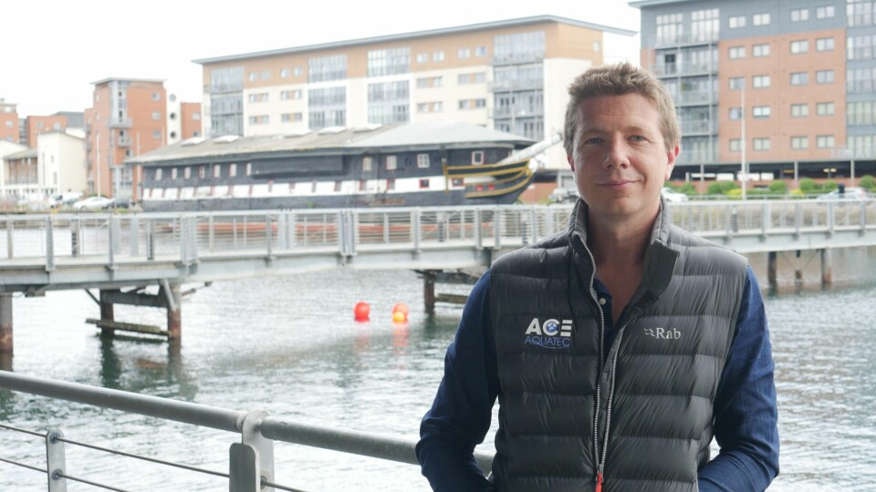 Nathan Pyne-Carter, chief executive of Ace Aquatec, hopes to have exciting news about a low cost sea lice solution. Photo: FFE.