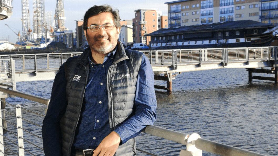 José Luis Charpentier, Ace Aquatec's regional manager for Chile, pictured at the firm's Dundee headquarters. Photo: Ace Aquatec. José Luis Charpentier, Ace Aquatec's regional manager for Chile, pictured at the firm's Dundee headquarters. Photo: Ace Aquatec.
