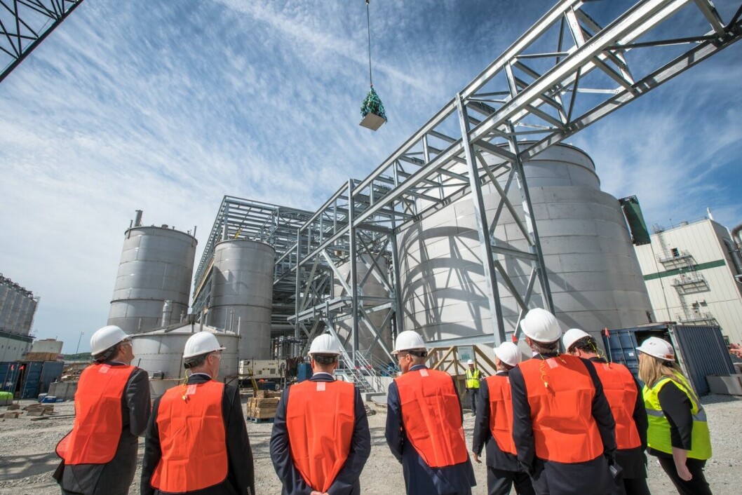 Veramaris held a topping-out ceremony at its Blair site in June last year. The facility is expected on-stream later this year. Photo: Veramaris.