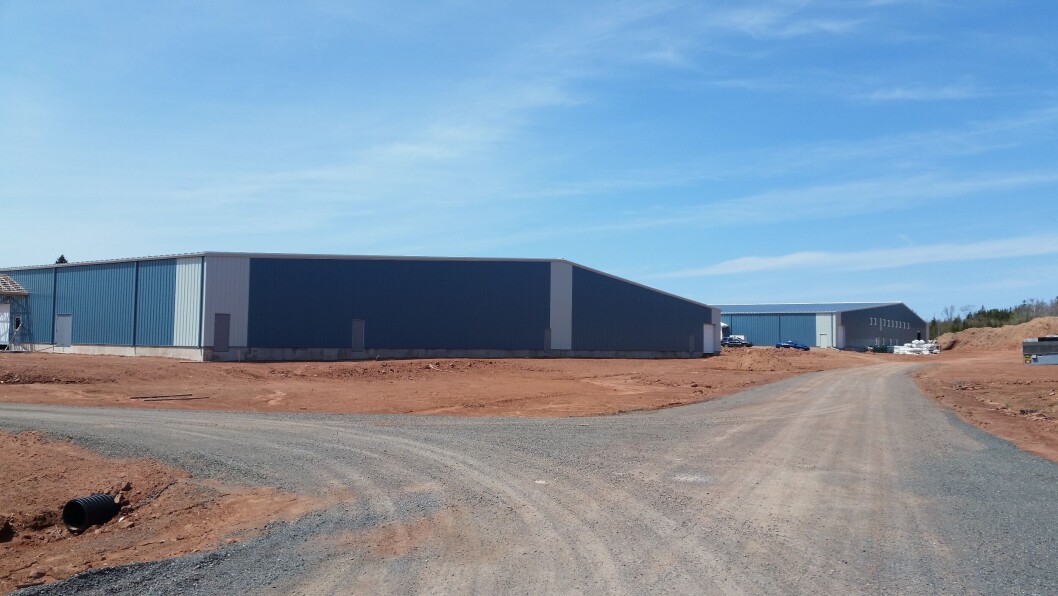 The Rollo Bay broodstock facility, left, and 250-tonne grow-out facility, which is to be repurposed for ova production. Photo: AquaBounty. The Rollo Bay broodstock facility, left, and 250-tonne grow-out facility, which is to be repurposed for ova production. Photo: AquaBounty.