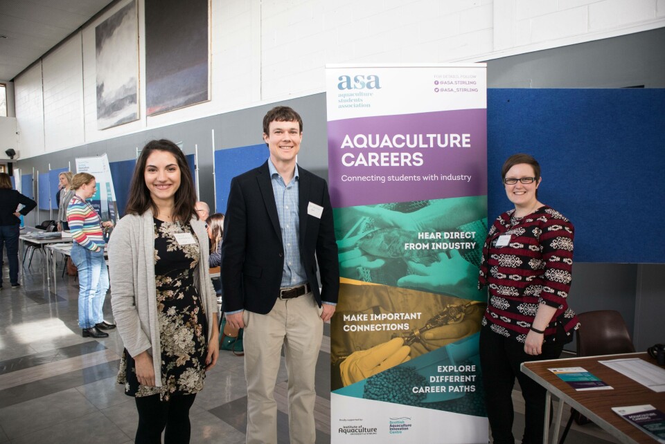 Organisers Athina Papadopoulou, Sam Houston and Lynn Chalmers were delighted with the turn-out of students and speakers from industry.