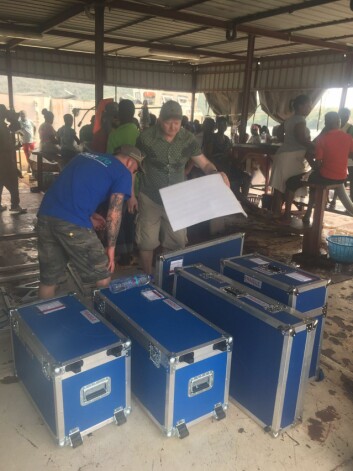 The Aqualife demo rig breaks down into flight cases, so can be taken anywhere. Photo: Aqualife. The Aqualife demo rig breaks down into flight cases, so can be taken anywhere. Photo: Aqualife.