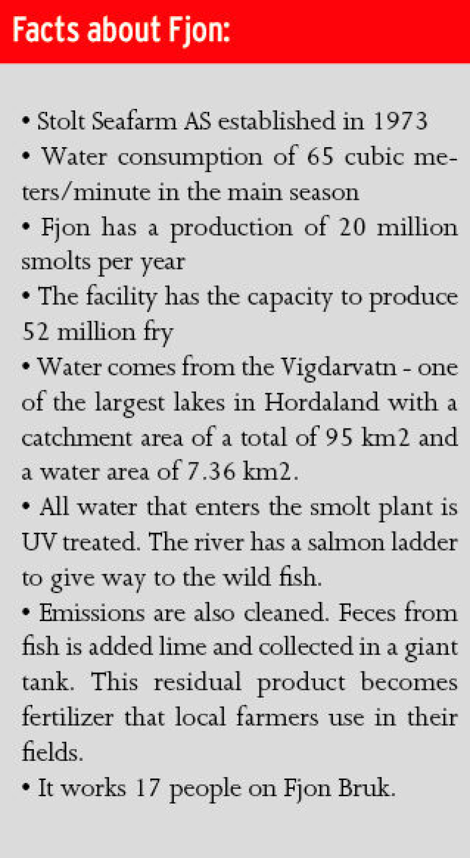 Celebrating forty years of smolt production
