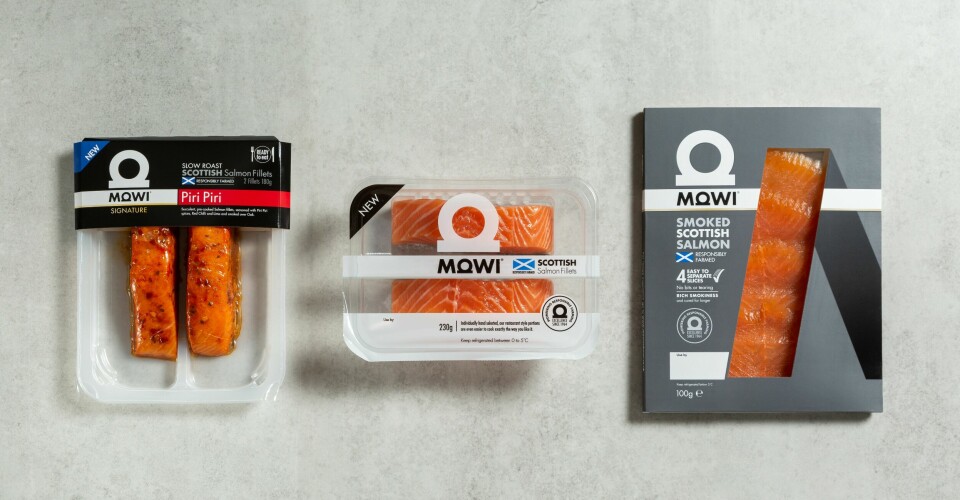 MOWI-branded have distinctive packaging. Click on image to enlarge.