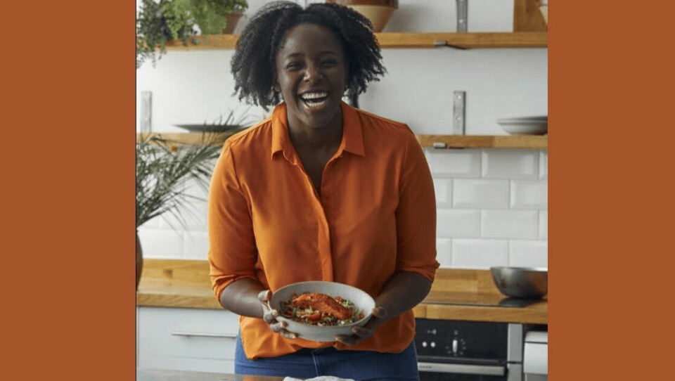 Great British Bake-Off finalist, nutritionist and psychologist Kimberley Wilson is the smiling face of Mowi's Good Mood Food campaign. Photo: Lee Gladman.