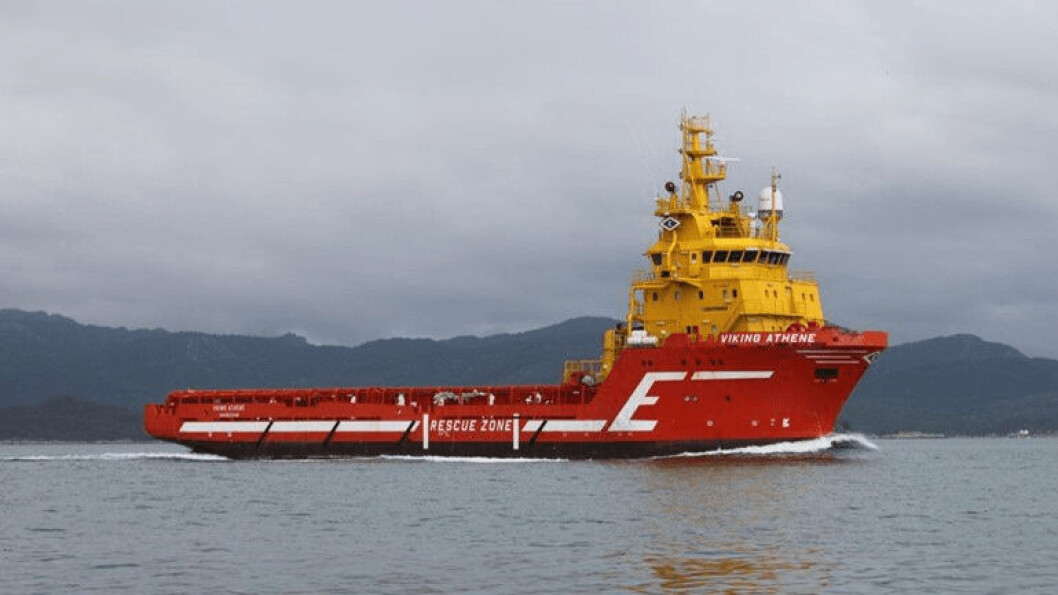 The Viking Athene will be converted into a service vessel for use at SSC sites in Scotland. Photo: Bakkafrost. The Viking Athene will be converted into a service vessel for use at SSC sites in Scotland. Photo: Bakkafrost.