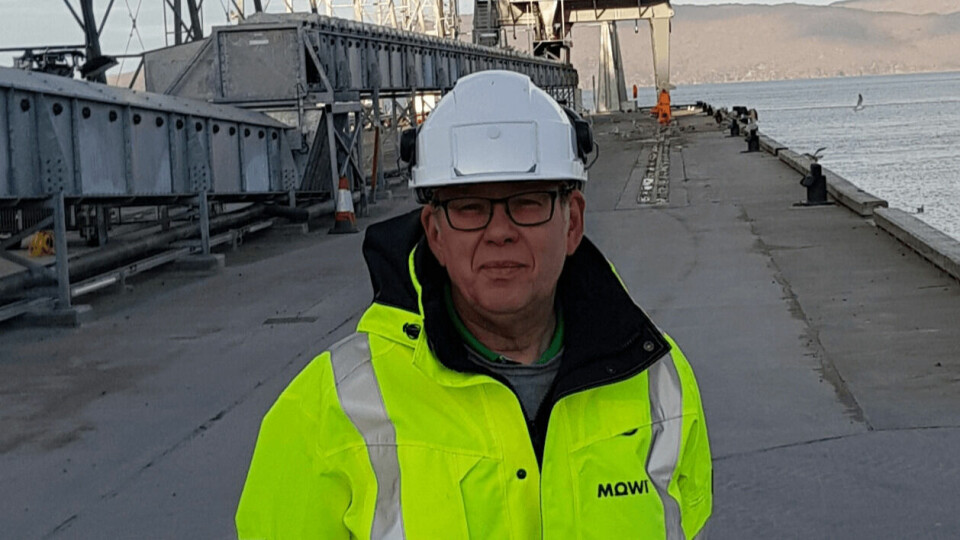 Mowi Feed Scotland managing director Claes Jonermark at the deep water pier built at Kyleakin for bulk carriers. A border control post at Kyleakin would prevent the need for raw material to be transported across Scotland by lorry. Photo: Mowi Scotland.
