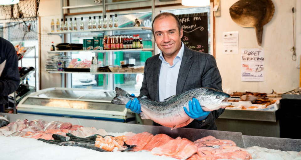 BioMar chief executive Carlos Diaz has plenty to smile about after a successful third quarter. Photo: BioMar. BioMar chief executive Carlos Diaz has plenty to smile about after a successful third quarter. Photo: BioMar.