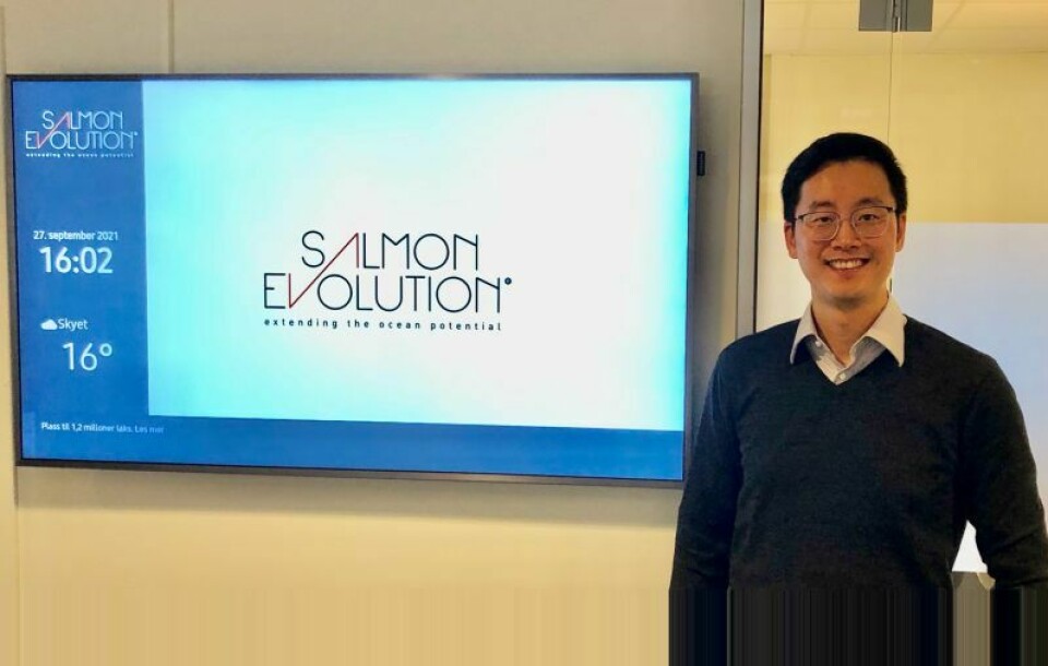 Henrik Fang Luo, new grow-out manager for Salmon Evolution. Photo: LinkedIn.