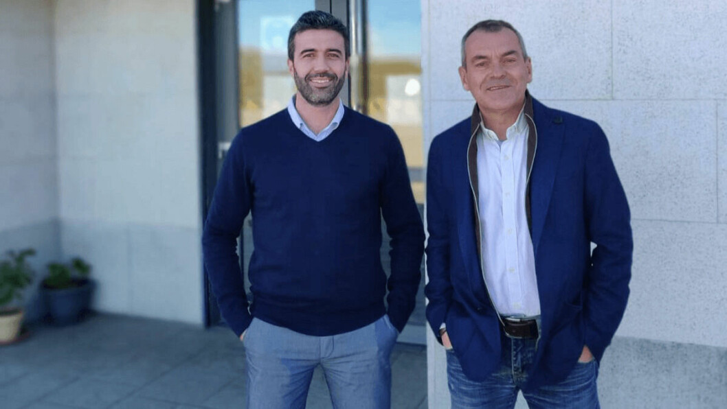 Luis Garcia Romero, left, takes over as managing director of BioMar's West Mediterranean & Africa region from Francois Loubere, right, who becomes vice president of the group's new Asia division. Photo: BioMar.