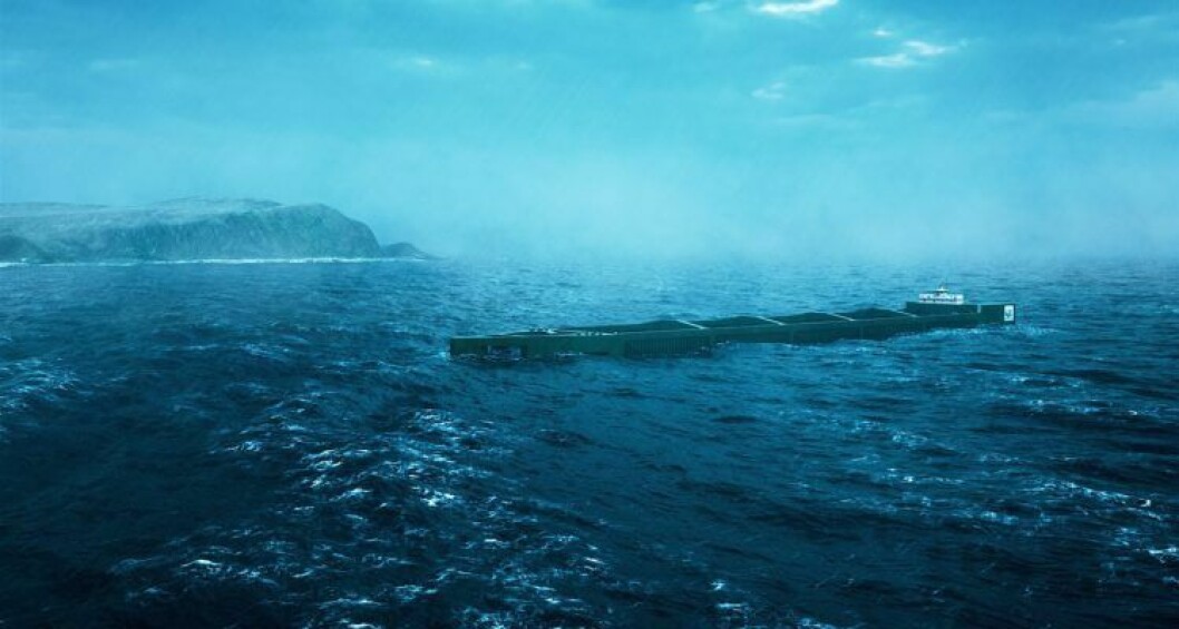 The Havfarm is designed to offer protection for salmon in high-energy sites. Image: Nordlaks The Havfarm is designed to offer protection for salmon in high-energy sites. Image: Nordlaks