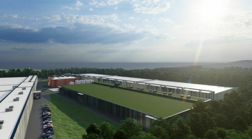An illustration of Nordic's planned salmon RAS facility in Belfast, Maine. Image: Nordic Aquafarms.