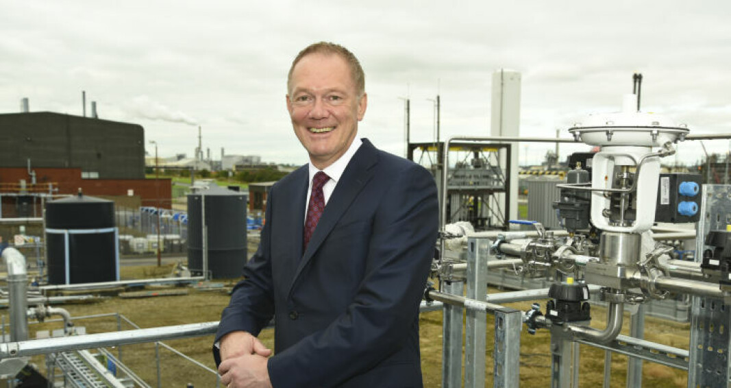 Calysta chief executive Alan Shaw pictured at a FeedKind development site in Middlesbrough. An SCP facility in Saudi Arabia would be Calysta chief executive Alan Shaw pictured at a FeedKind development site in Middlesbrough. An SCP facility in Saudi Arabia would be