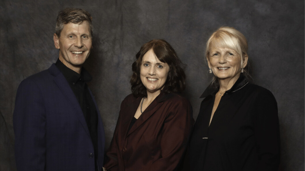 From left: Tom Taylor, chair for the ACFFA, Leighanne Hawkins and Susan Farquharson, executive director for the ACFFA. Image: ACFFA. From left: Tom Taylor, chair for the ACFFA, Leighanne Hawkins and Susan Farquharson, executive director for the ACFFA. Image: ACFFA.