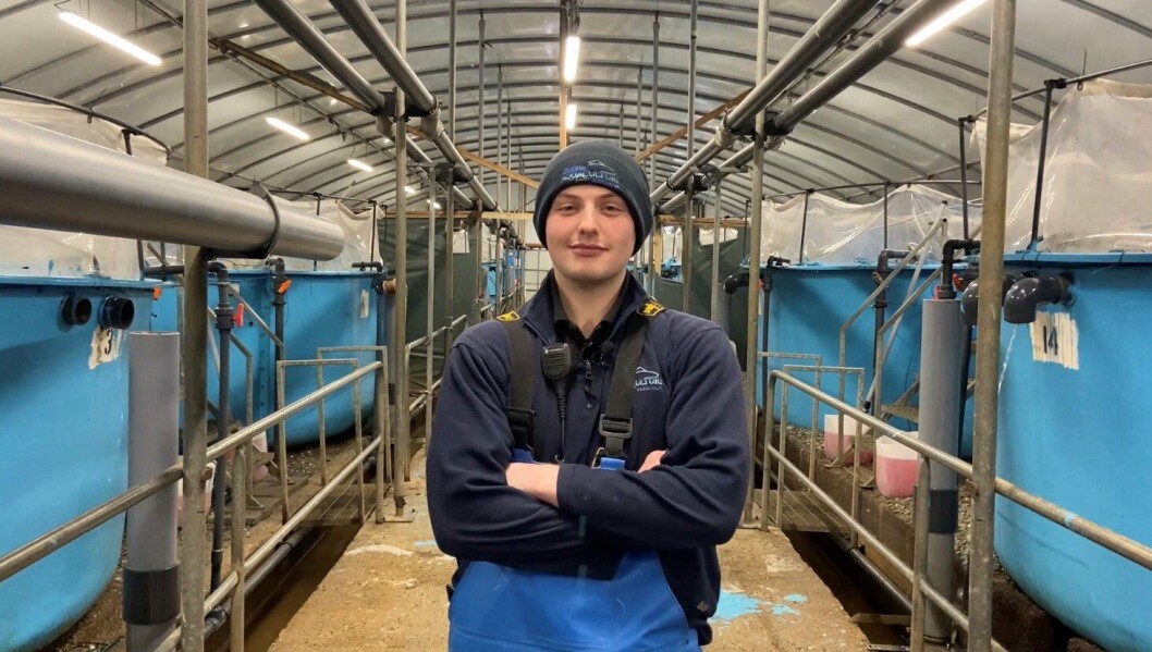 Cooke freshwater technician Callum Duggan won two awards and was runner up in a third category. Photo: Cooke Aquaculture Scotland. Cooke freshwater technician Callum Duggan won two awards and was runner up in a third category. Photo: Cooke Aquaculture Scotland.