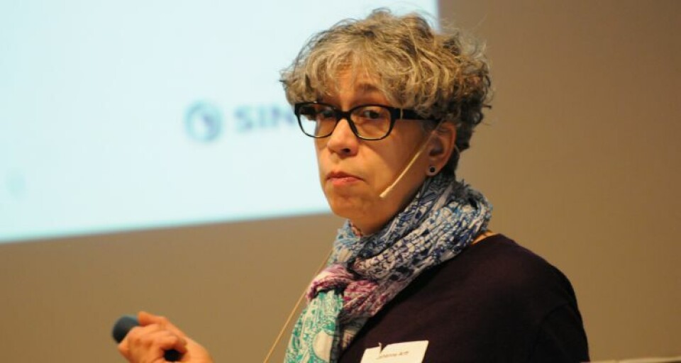 Researcher Johanne Arff at the sea louse seminar 2016. Photo: Pål Mugaas Jensen.
