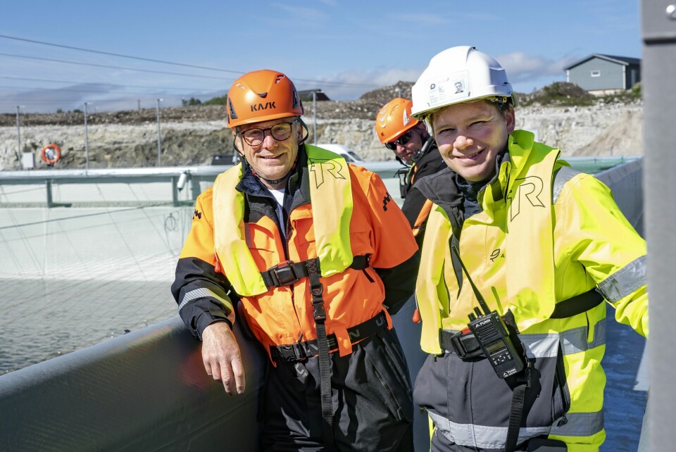 Andfjord Salmon chairman Roger Mosand, left, and chief executive Martin Rasmussen. Photo: Andfjord Salmon.