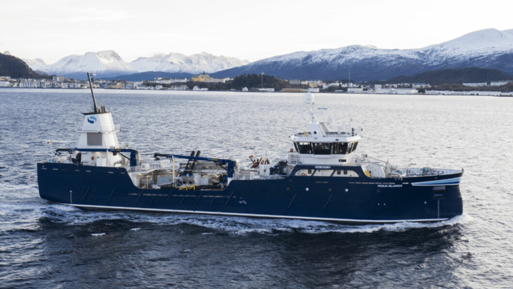 Ronja Islander is Grieg Seafood's new wellboat. Image: Grieg Seafood