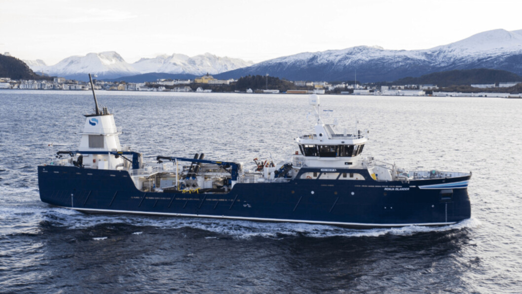 Ronja Islander is Grieg Seafood's new wellboat. Image: Grieg Seafood Ronja Islander is Grieg Seafood's new wellboat. Image: Grieg Seafood