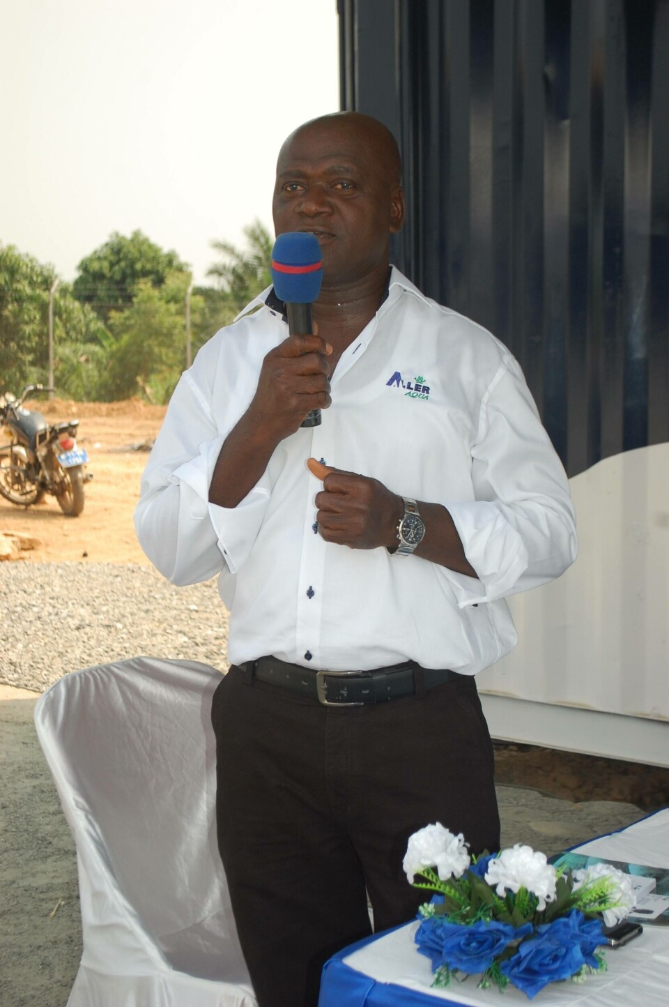 Emmanuel Ofosu. Country Director, Aller Aqua Ghana. © Aller Aqua Group A/S
