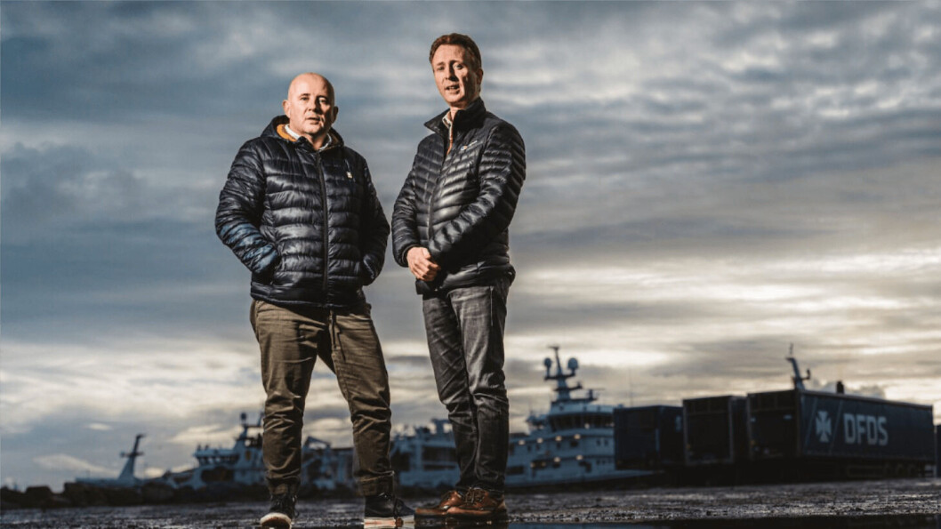 SSF's new Shetland regional manager Richard Darbyshire, left, and operations manager Grant Cumming. Photo: SSF. SSF's new Shetland regional manager Richard Darbyshire, left, and operations manager Grant Cumming. Photo: SSF.
