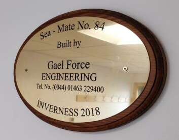 The barge is the 84th made by Gael Force. The barge is the 84th made by Gael Force.