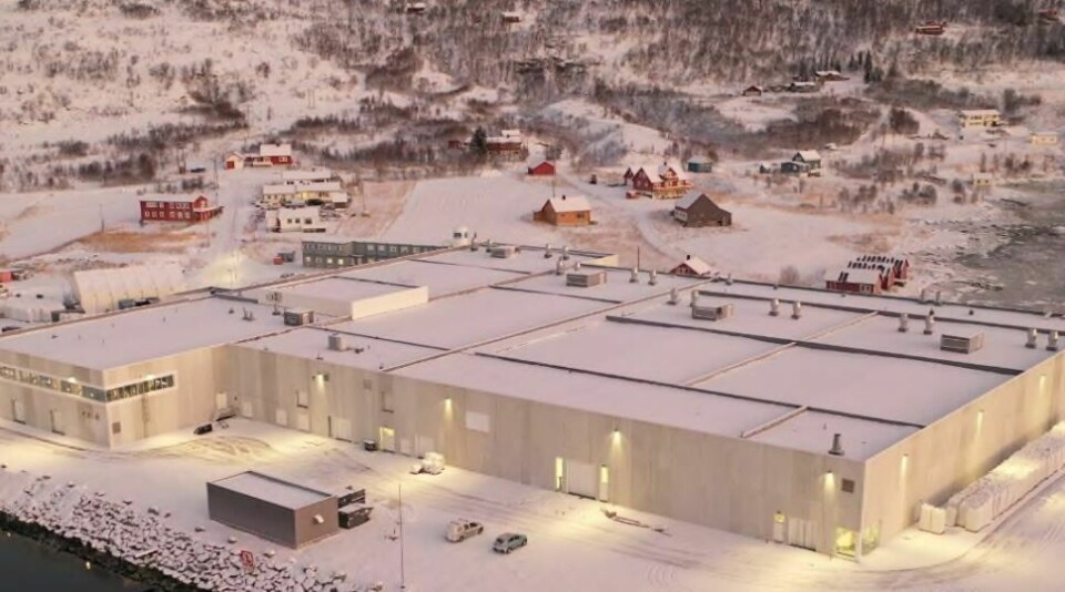The new NRS smolt facility in Norway has a production capacity of 3,400 tonnes and a licence to produce up to 10 million post-smolt yearly with size up to 400 grams. Photo: NRS Q1 presentation.