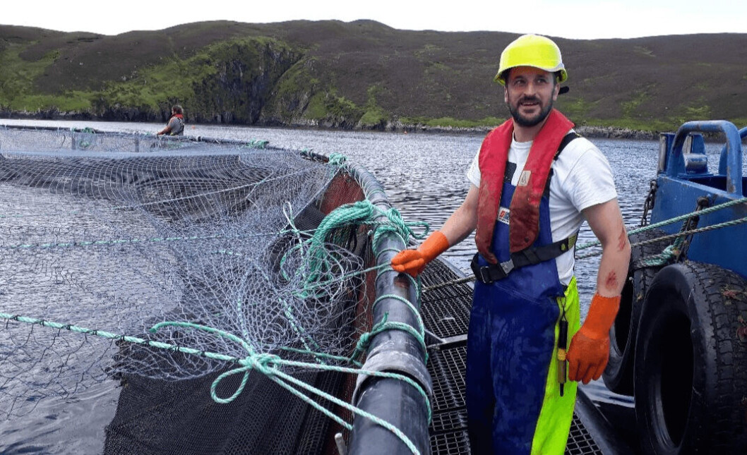 Former diver Guy Tindall at the cage edge. Photo: Joseph Macdonald. Former diver Guy Tindall at the cage edge. Photo: Joseph Macdonald.