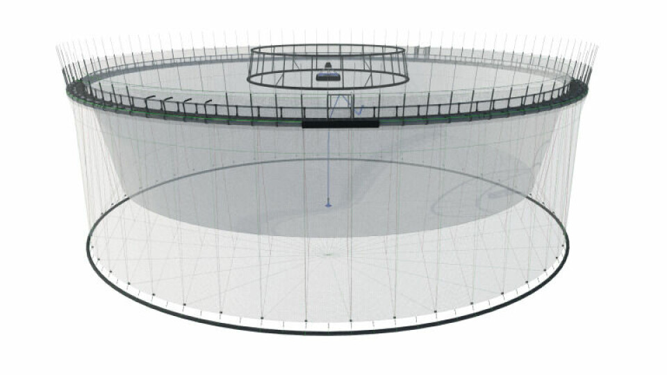 Huon's Fortress Pen design uses a lightweight net designed to withstand an extremely high current flow. Click on image to enlarge. Illustration: Huon Aquaculture.