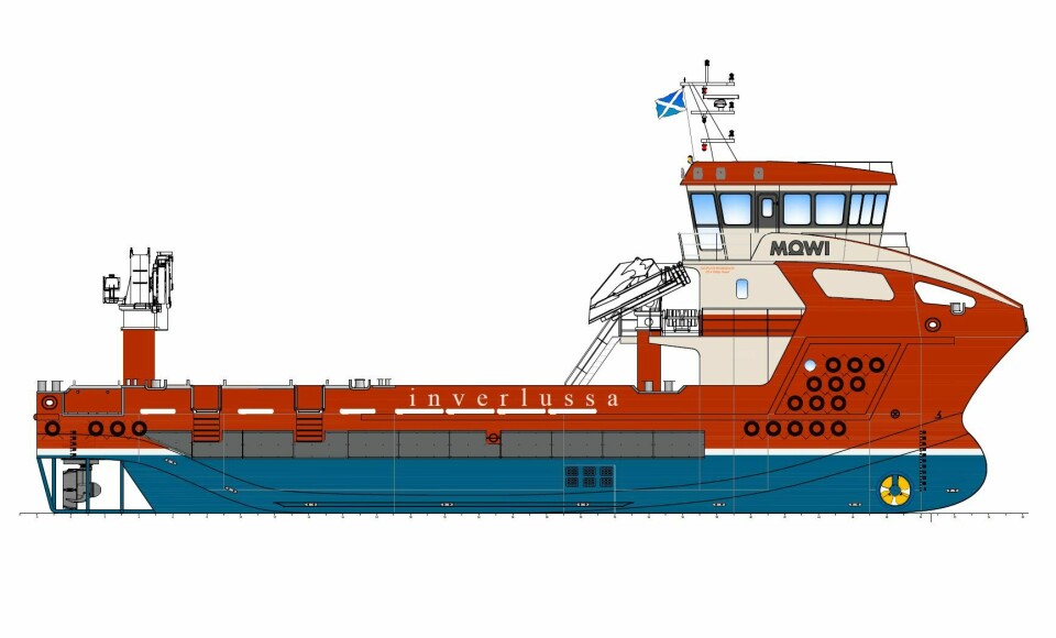 Inverlussa's new vessel will be the 15th ship in its fleet and its largest. Illustration: Inverlussa Marine Services.