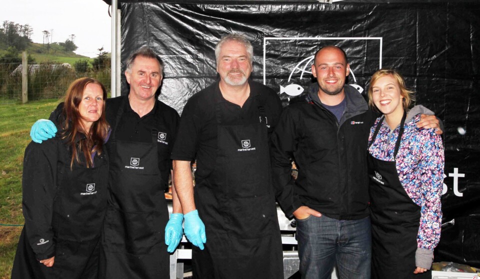 Over the years, Marine Harvest’s salmon bbq have raised thousands of pounds.