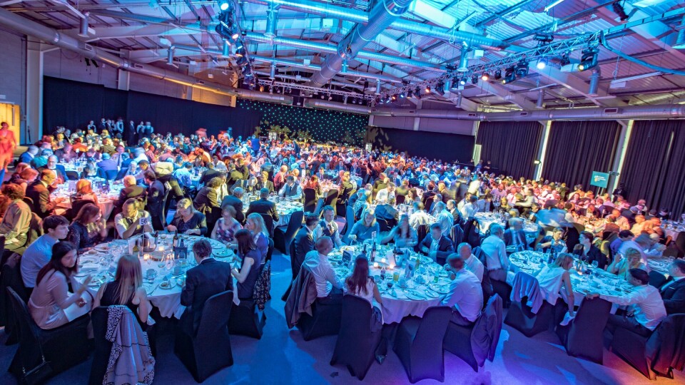The awards dinner at Aquaculture UK in 2018. This year judges have more entries to choose from.