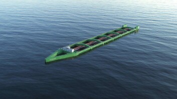Nordlaks plans to transfer smolts to their Havfarm concept when they reach 1kg apiece. Nordlaks plans to transfer smolts to their Havfarm concept when they reach 1kg apiece.