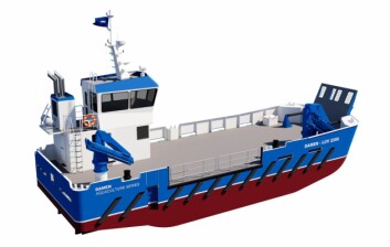 The Kames boat is based on this Damen design for its 2208 LUV, built in Exeter by Coastal Workboats Scotland Ltd. Click on image to enlarge. The Kames boat is based on this Damen design for its 2208 LUV, built in Exeter by Coastal Workboats Scotland Ltd. Click on image to enlarge.