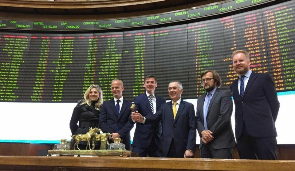 File picture of the Santiago Stock Exchange, where the agreement was signed. Photo: Salmonexpert