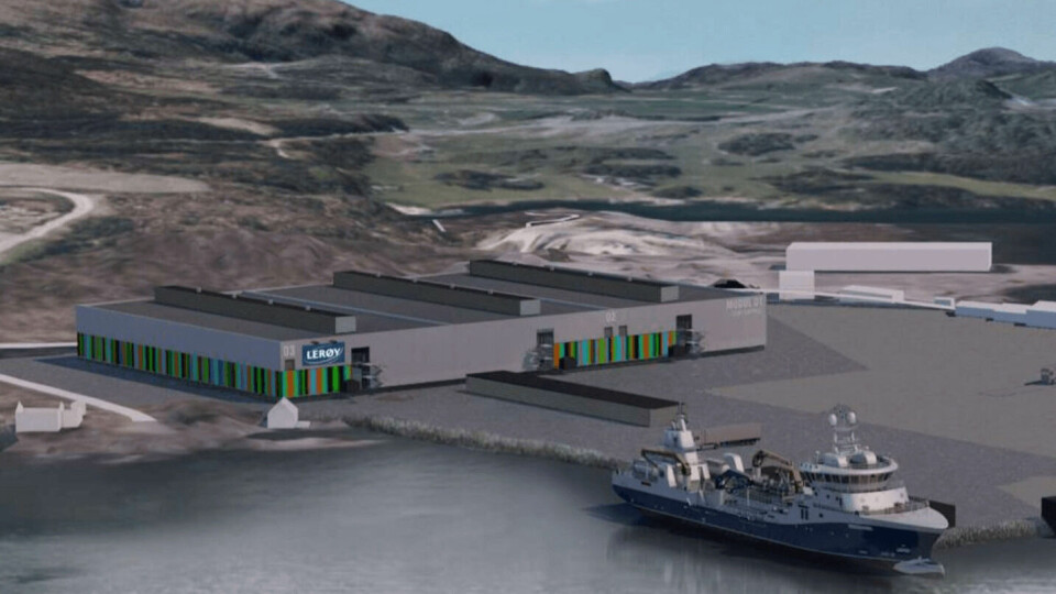 Lerøy is planning a post-smolt facility with the option to grow fish to harvest size. Image: Lerøy Q4 presentation.