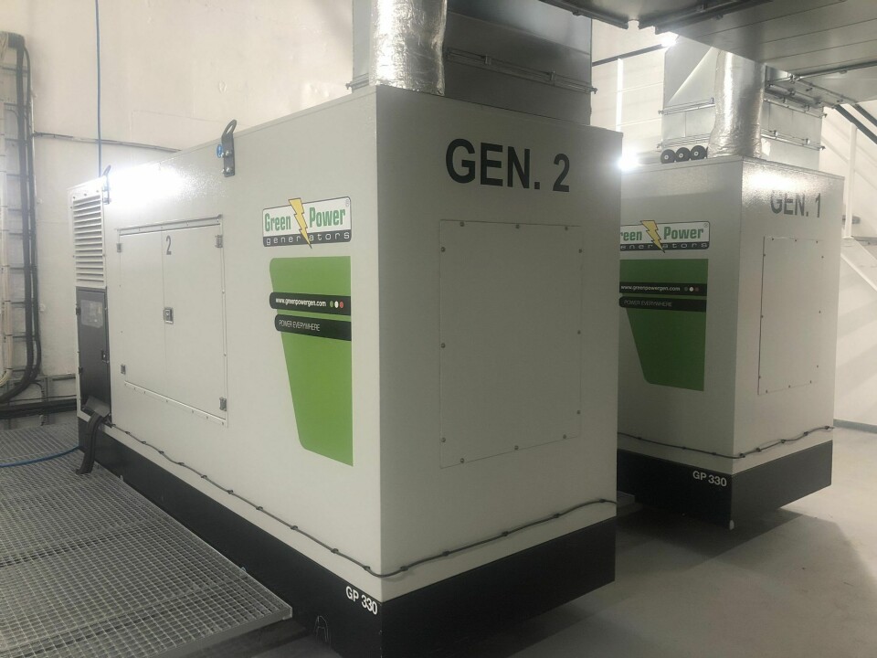 Generators have been installed in cabinets to minimise noise pollution.