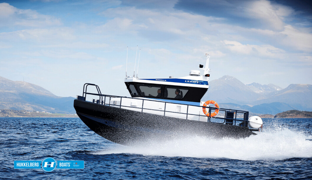 The personnel shuttle was designed by rescue craft maker Hukkelberg in cooperation with Lerøy. Photo: Hukkelberg.