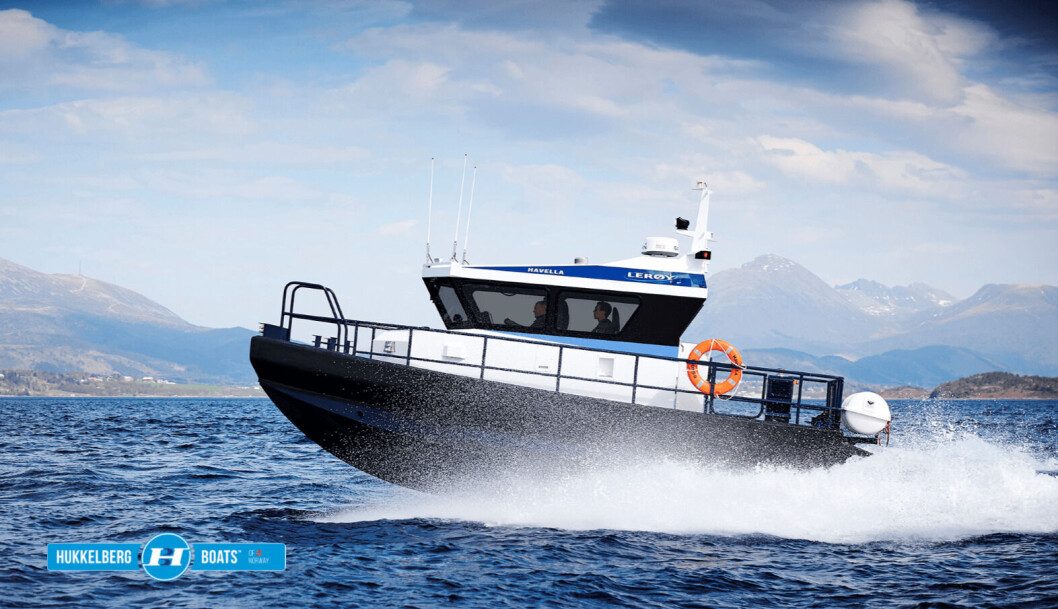 The personnel shuttle was designed by rescue craft maker Hukkelberg in cooperation with Lerøy. Photo: Hukkelberg. The personnel shuttle was designed by rescue craft maker Hukkelberg in cooperation with Lerøy. Photo: Hukkelberg.