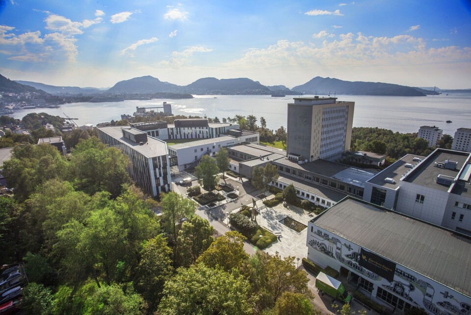 An aerial photo of NHH. Photo Varde Solutions.