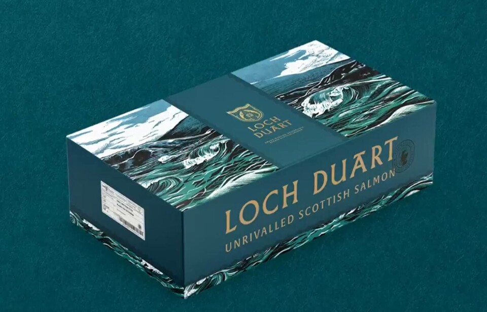 Loch Duart's branded packaging.