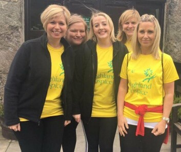 From left, MH Scotland's Lynsey MacGruer, Fiona Fotheringham, Susan MacMaster, Eilidh Gray and Jayne MacKay, who walked Glen Nevis. Photo: Marine Harvest From left, MH Scotland's Lynsey MacGruer, Fiona Fotheringham, Susan MacMaster, Eilidh Gray and Jayne MacKay, who walked Glen Nevis. Photo: Marine Harvest