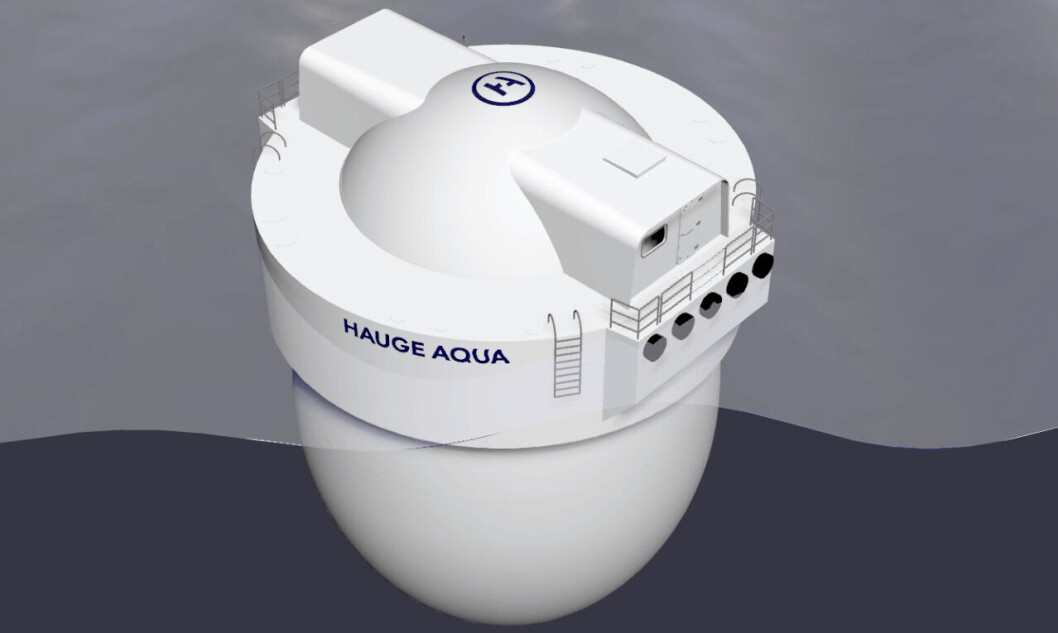 Hauge Aqua has entered into a contract for the construction of the first Egg with Herde Kompositt. Illustration: Hauge Aqua. Hauge Aqua has entered into a contract for the construction of the first Egg with Herde Kompositt. Illustration: Hauge Aqua.