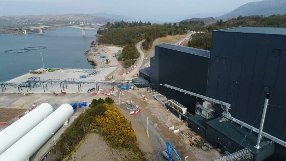 Local residents have complained about smells and noise from the Kyleakin plant. Photo: Mowi.