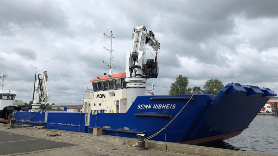 DESS Aquaculture's Beinn Nibheis landing craft which will be fitted with a version 6 Hydrolicer package before beginning a 10-year lease to Mowi Scotland. Photo: DESS Aquaculture.
