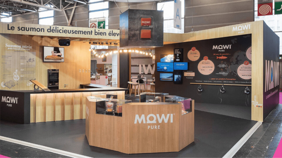Mowi has noticed that the HoReCa segment has dried up during the covid-19 pandemic. The picture is from a presentation to the French retail segment under Salon International de l'Agriculture (SIA) in Paris at the end of February / March. Photo: Mowi.