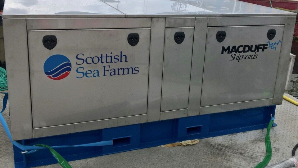 The success of the net washing pressure pump has won Macduff follow-on orders worth £500,000 from SSF. Photo: SSF