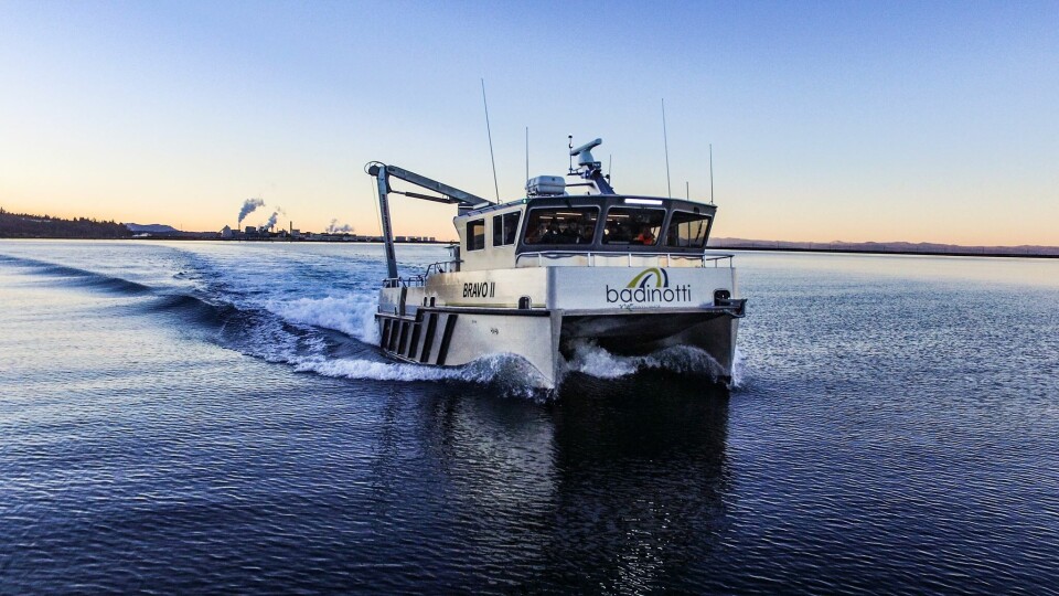 Badinotti Net Services' vessel Bravo II produces 750 gallons of fresh water a day, which allows net cleaning equipment to be rinsed on a routine basis.