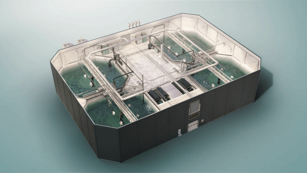 Nofitech's ModulRAS technology for smolt, post-smolt, grow-out and broodstock. Photo: Nofitech
